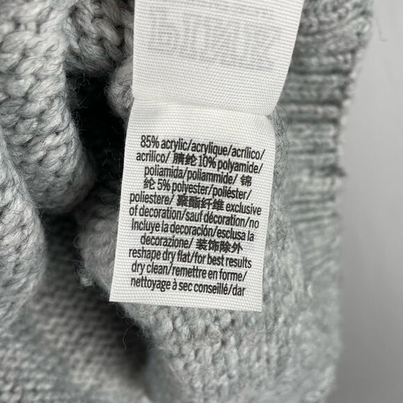 Pink By Victoria’s Secret Gray Knit Crew Neck Sweater - Women’s M - Picture 8 of 9